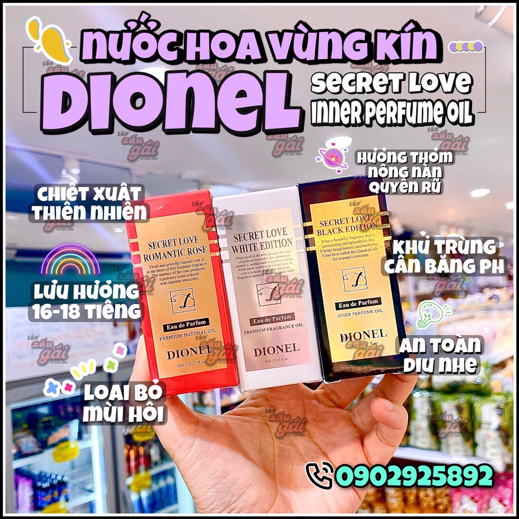 NƯỚC HOA VÙNG KÍN DIONEL SECRELOVE HÀN QUỐC 5ml