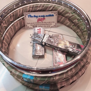 Cặp Niềng Union trước 1.4 sau 1.6 kèm căm Nova 149/184