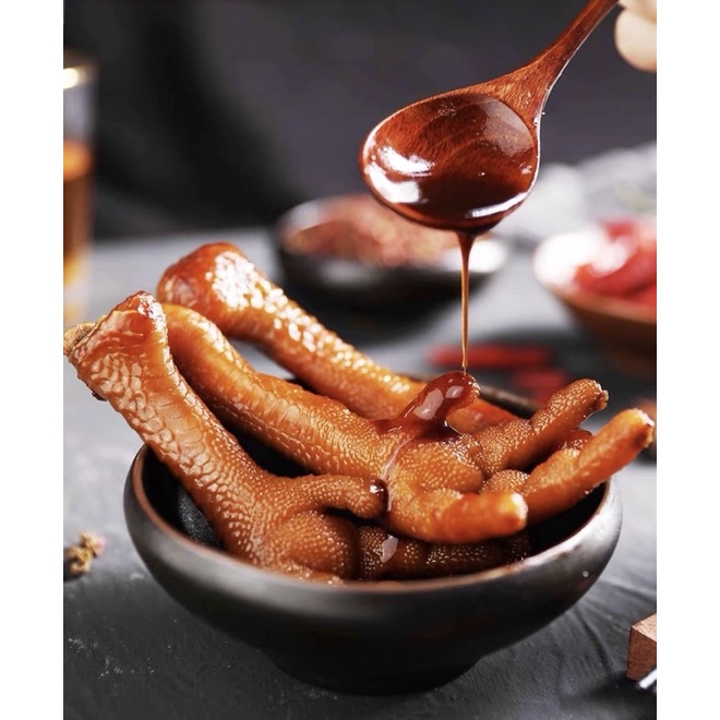Chân gà cay Tứ Xuyên màu đỏ/vàng chiếc 32g đồ ăn vặt Sài Gòn ngon bổ rẻ | SaiGonFood
