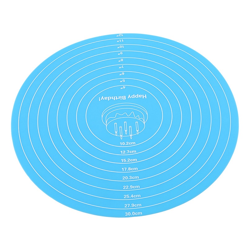 Thảm dùng cho làm bánh hình tròn bằng silicon 30cm
