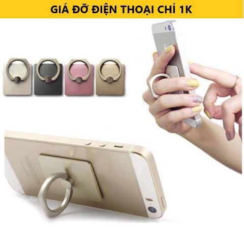 Giá đỡ điện thoại kiểu dáng nhẫn Iring chắc chắn, giá đế điện thoại deal 1k