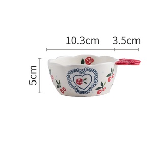 Bộ bát đĩa cherry Chén chấm cánh bướm đựng sốt chấm