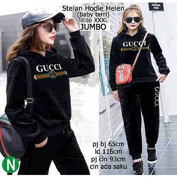 Set Đồ Tập Thể Thao Cho Nữ Df - XL Helen (61168) XXL (66121), 3XL (75198) / Bộ Đồ Tập Gym / Bộ Quần Áo Hồi Giáo