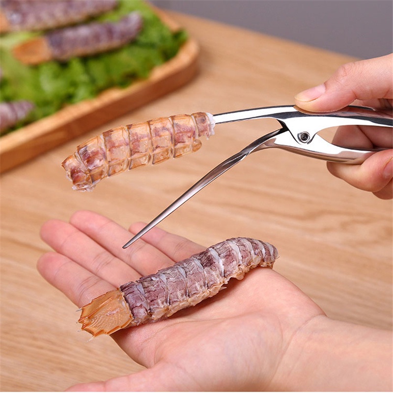 Dụng Cụ Lột Vỏ Tôm / Hải Sản Bằng Thép Không Gỉ