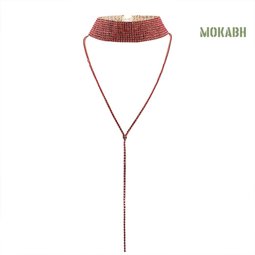 Vòng cổ Đa LớP ĐíNh Kim Cương Giả ThờI Trang