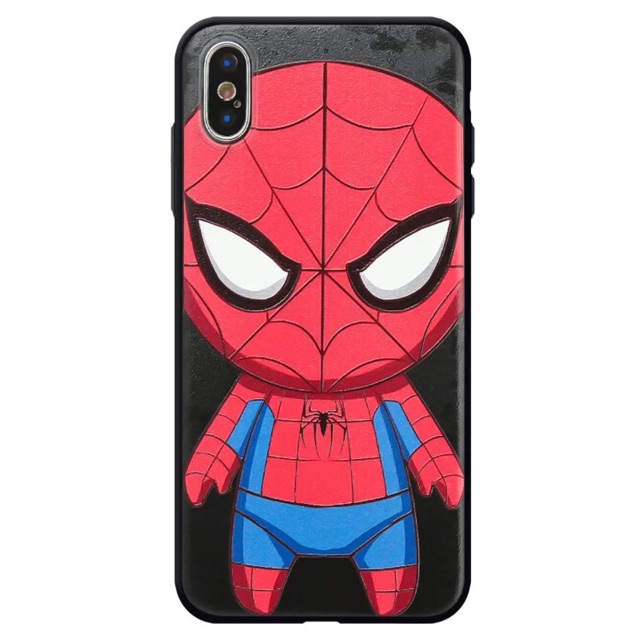 Ốp Spider Man iPhone X/Xs Max/7plus/8plus/6splus, Ốp Người Nhện