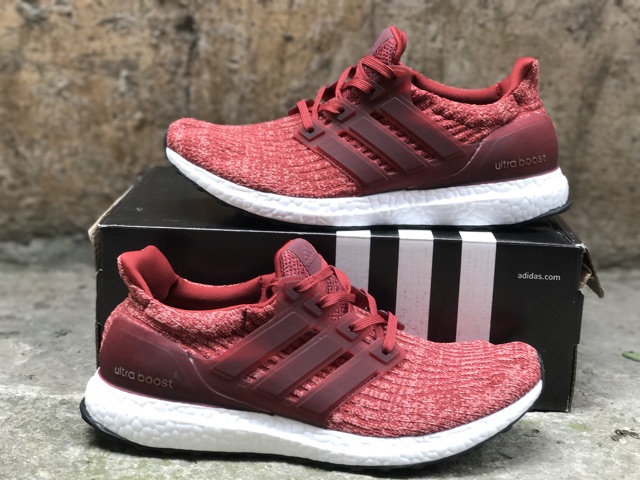 Giày Ultra Boost 3.0 2017 nam nữ đẹp bền êm (đỏ)