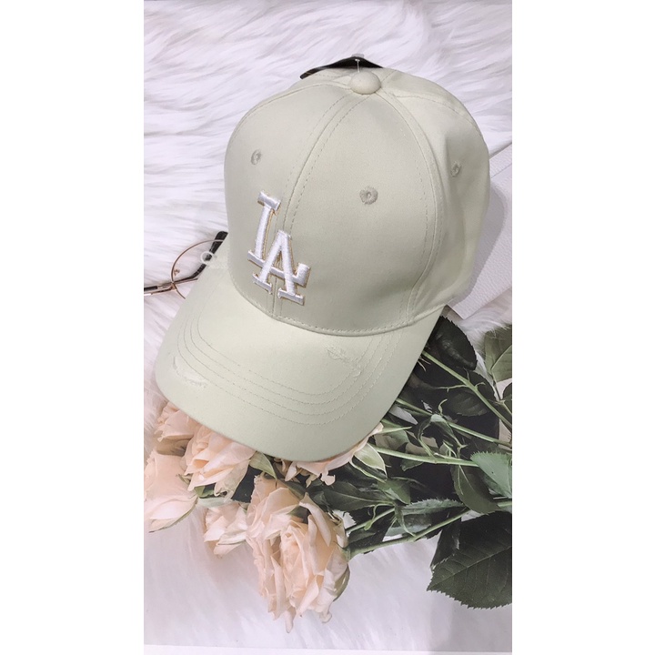 Mũ lưỡi trai ❤️ Nón kết thêu chữ LA phong cách Ulzzang form unisex nam nữ N2