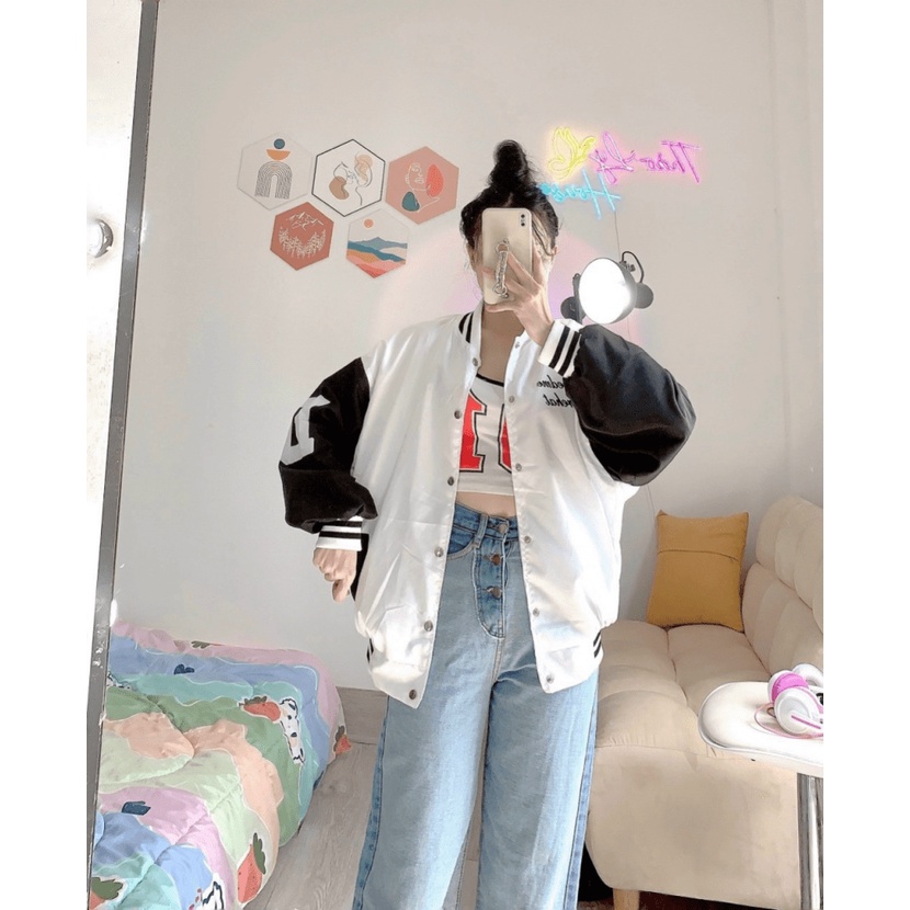 Áo Khoác Bomber UNISEX Form Rộng In Chữ Phong Cách Mẫu Mới Cực HOT  - ĐĂNG QUANG CLOTHER