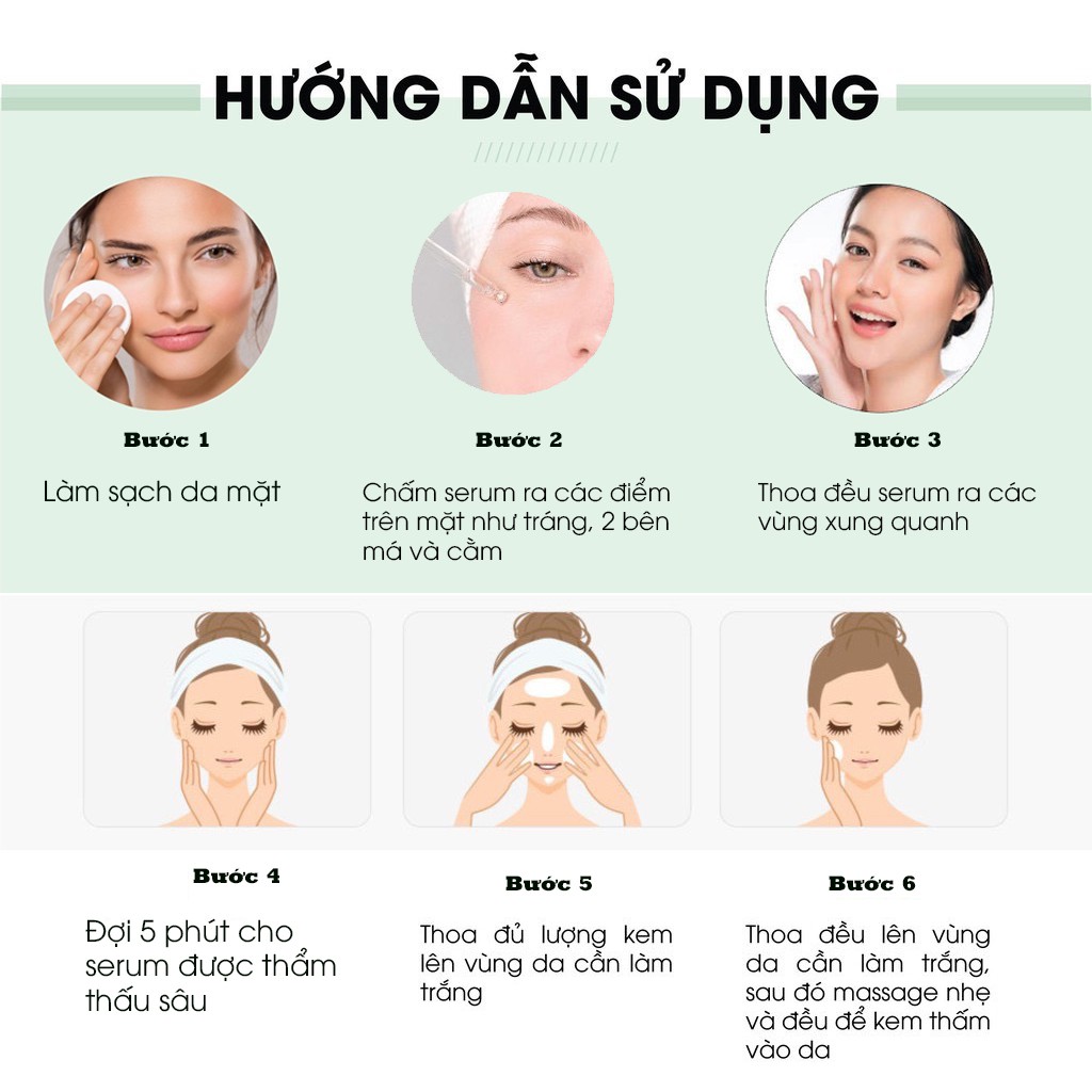 Combo Kem Face Pháp 50g + Serum 50ml Giúp Dưỡng Trắng Da Mềm Mịn Căng Bóng