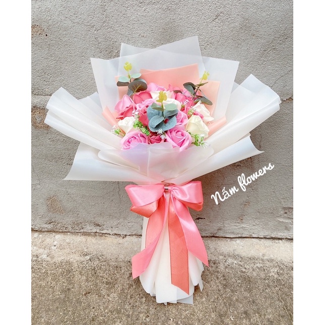 Bó hoa sáp 18 bông vĩnh cửu dành tặng người thân
