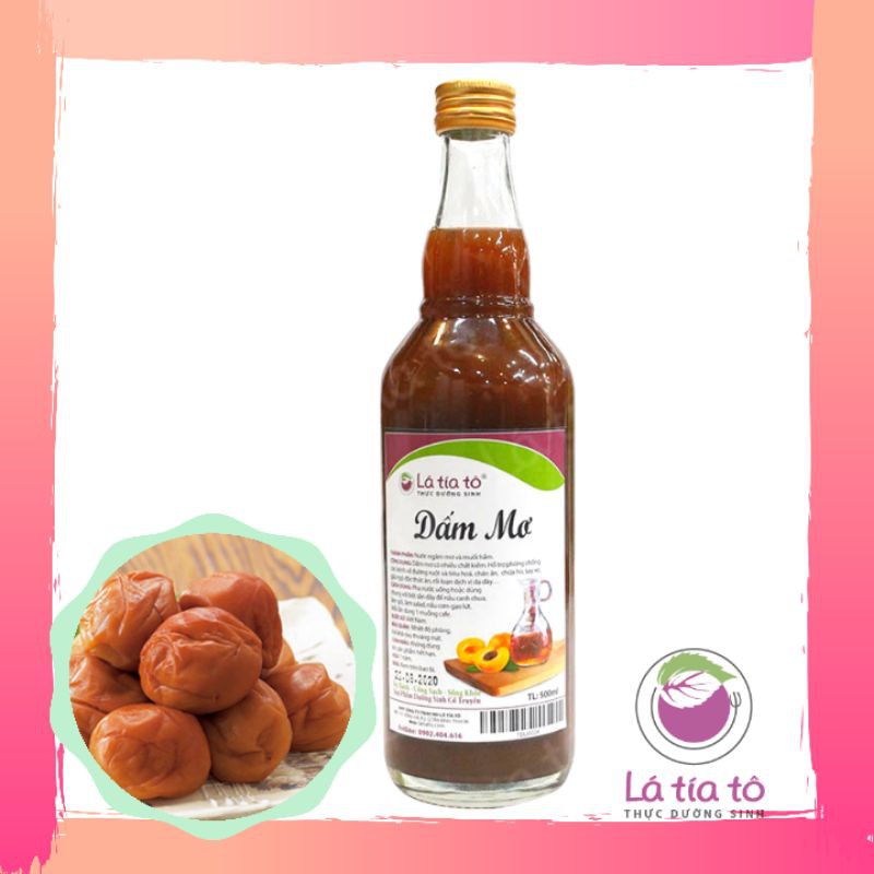 DẤM MƠ MUỐI LÂU NĂM 500ml - LÁ TÍA TÔ