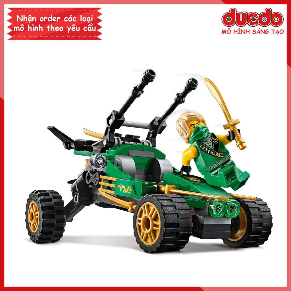 LARI 11490 Lắp ghép Ninjago chiến xa Jungle Raider - Đồ chơi Xếp hình Mô hình Ninja 71700 Bela