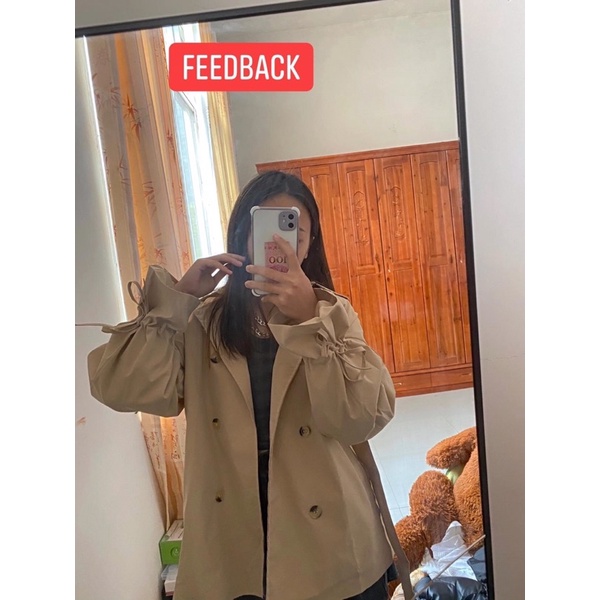 [HÀNG CÓ SẴN] Áo kaki trenchcoat nữ siêu xinh | BigBuy360 - bigbuy360.vn