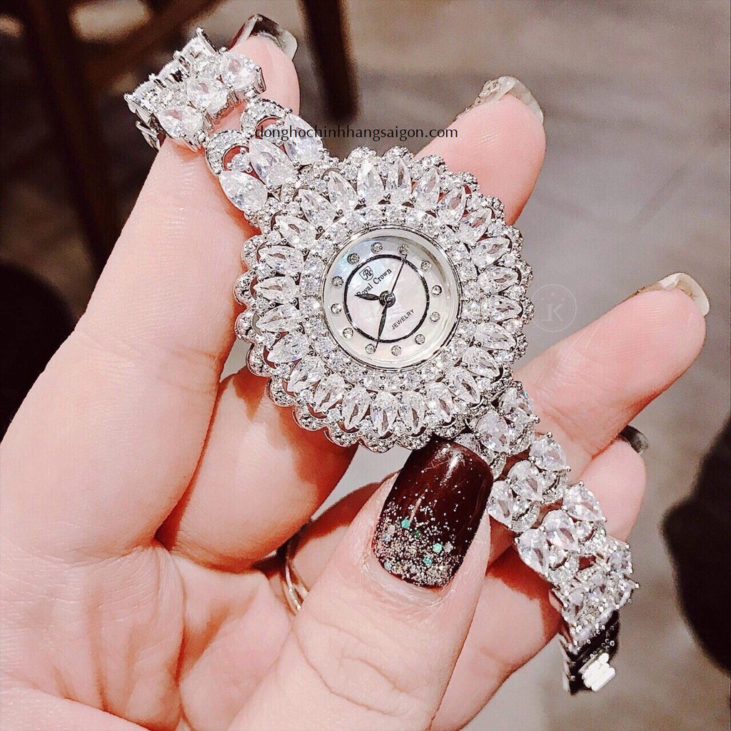 Đồng Hồ Nữ Royal Crown 6804 Silver 36mm