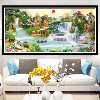 Tranh Thêu Chữ Thập Phong Cảnh (THÊU KÍN)