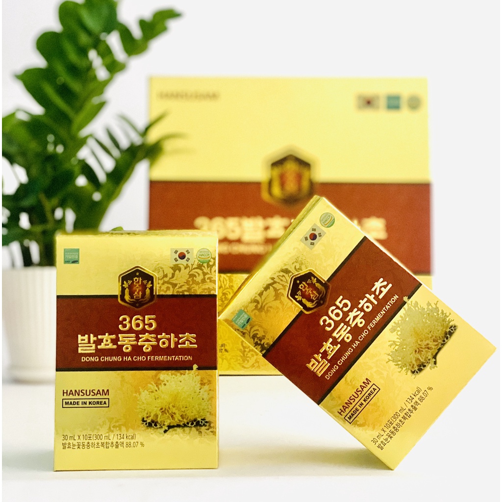 Nước Đông Trùng Hạ Thảo Lên Men Hàn Quốc Hộp 60 Gói x 30ml