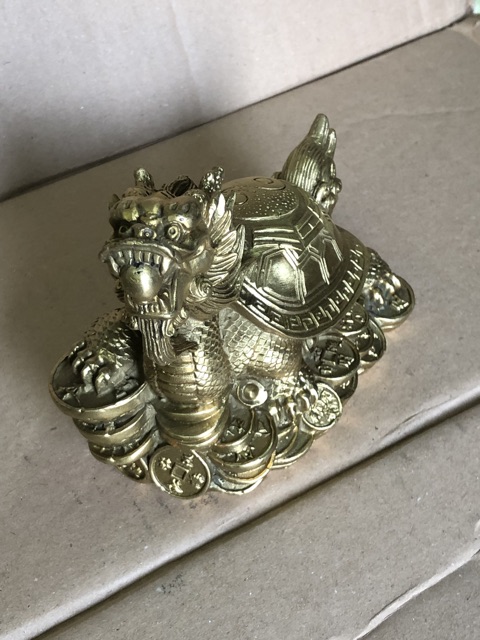 Long Quy bằng đồng có bát quái trên lưng | BigBuy360 - bigbuy360.vn