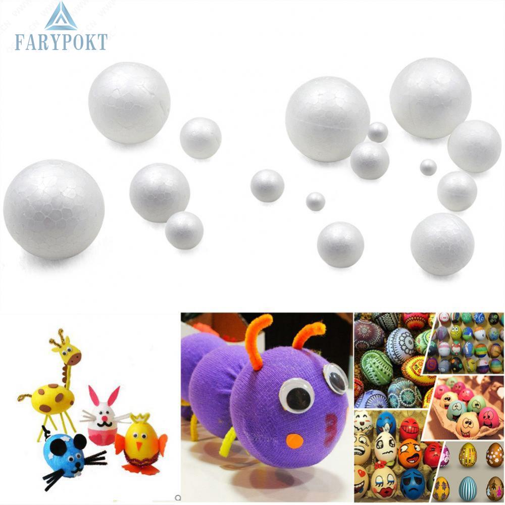 Set 10 Quả Bóng Xốp Tròn 2cm / 3cm / 4cm Trang Trí Tiệc