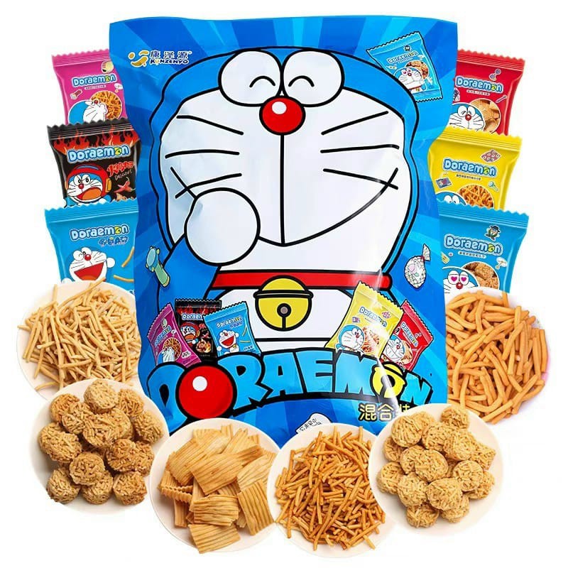 [ SIêu ngon ] Combo 2 Box ăn vặt khổng lồ tổng hơp các mẫu bim bim / snacks Doremon