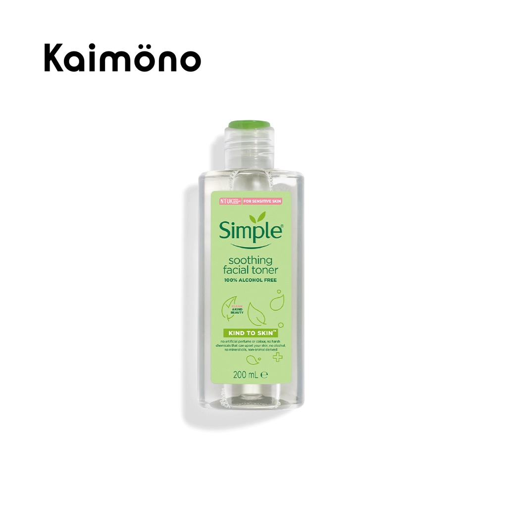 Nước Hoa Hồng Soothing Facial Toner Simple cân bằng ẩm cho da 200ml