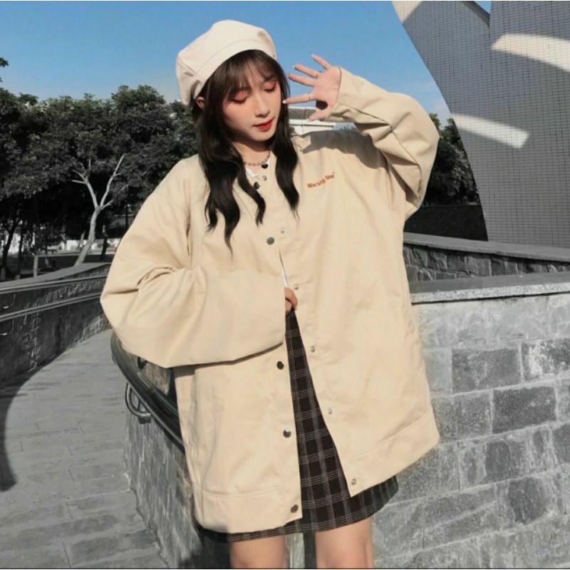 Áo Khoác Kaki Form Rộng Win Unisex Ulzzang
