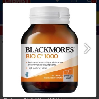 Viên uống Blackmores Bio C 1000mg hộp 62 viên