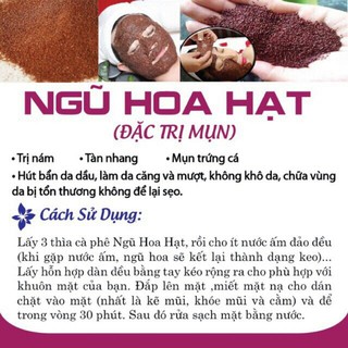 hạt ngũ hoa đắp mặt