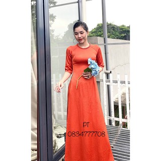 [ SALE 50%] Áo Dài mẫu mới_Ao dài Tây Thi Trơn Cổ Tết Mẫu Mới Nhất, Giá Rẻ Nhất mặc siêu xinh
