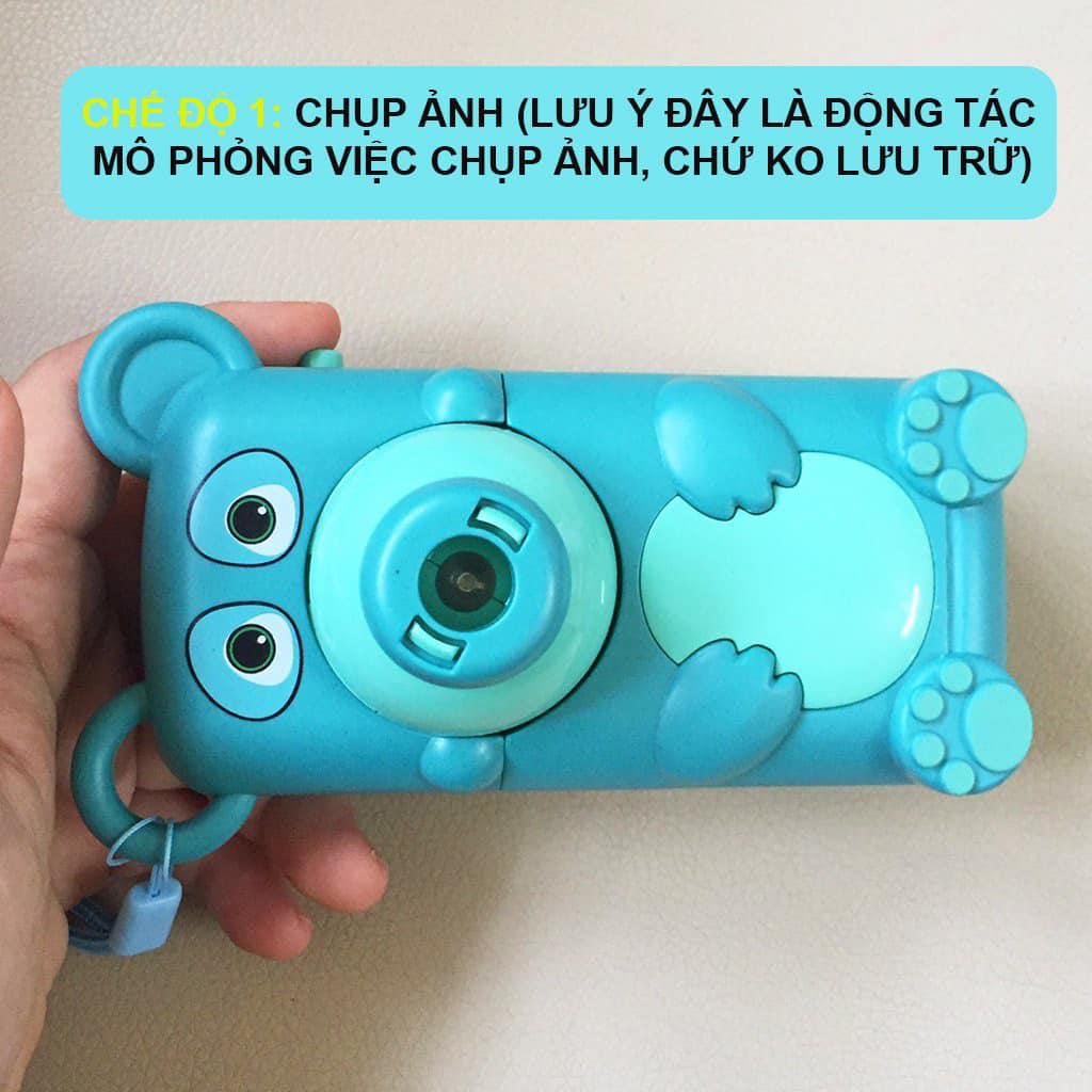 Máy chiếu hình đa năng 3 trong 1 sản phẩm cao cho bé  tập vẽ máy ảnh đèn pin chiếu PAPAZUM