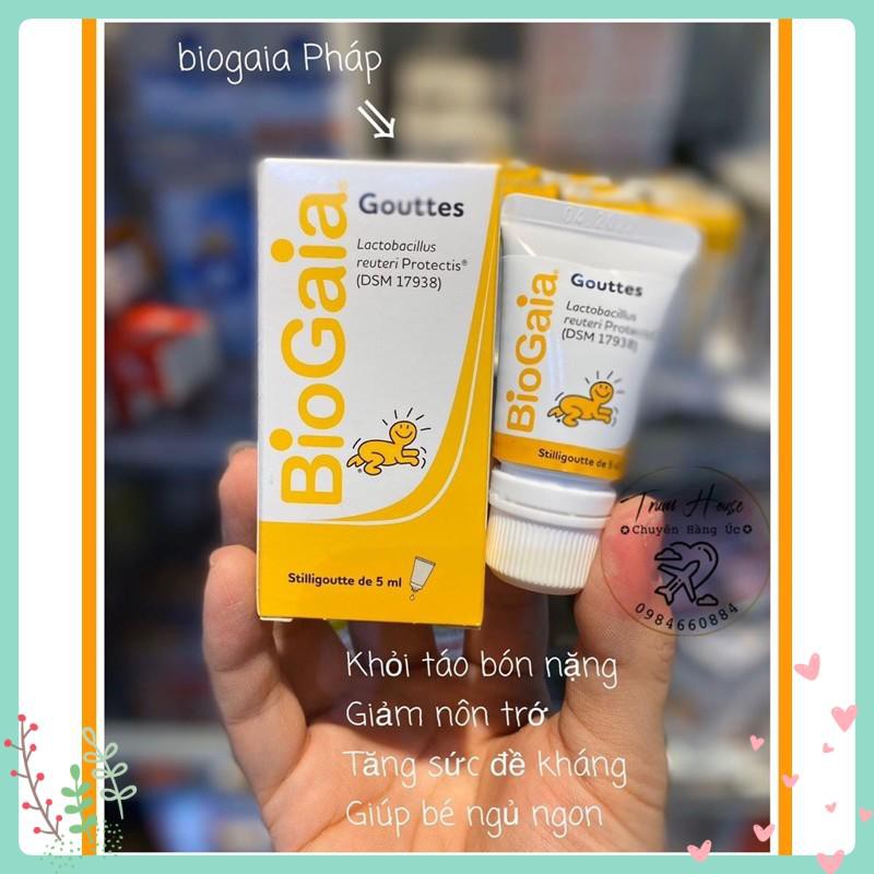 Men vi sinh BioGaia Protectis Pháp Dạng Tuýp 5ml cho bé