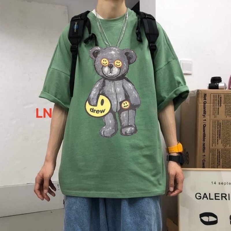 Áo phông gấu cầm bóng DREW LN11