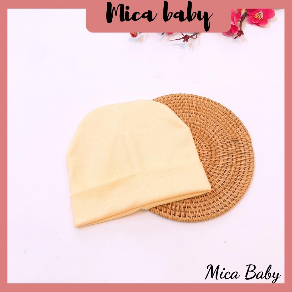Mũ len chất cotton dệt kim cực đáng yêu cho bé từ 3 tháng-2 tuổi Mica baby MD179