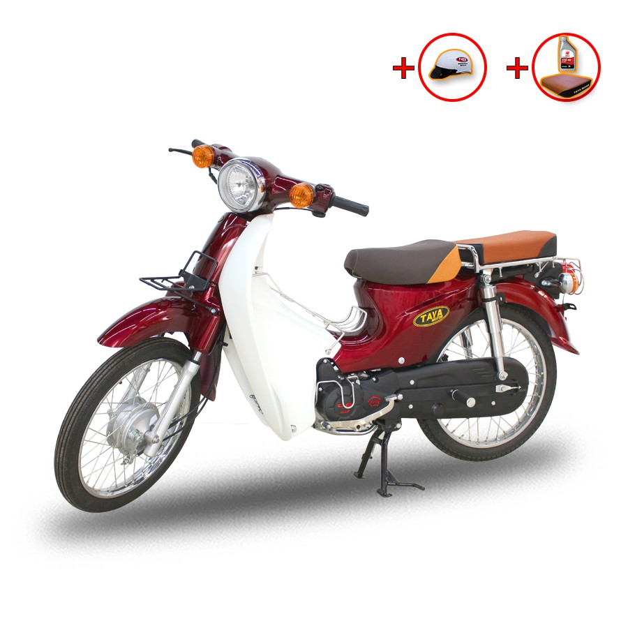 Xe máy CUB 81 TAYA LUXURY (màu đỏ) nan hoa