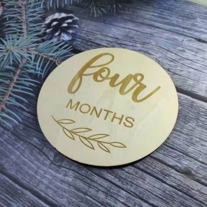 Set 12 Tấm Thẻ Ghi Âm Phát Triển Theo Tháng Làm Thủ Công Kỷ Niệm Cho Bé Sơ Sinh