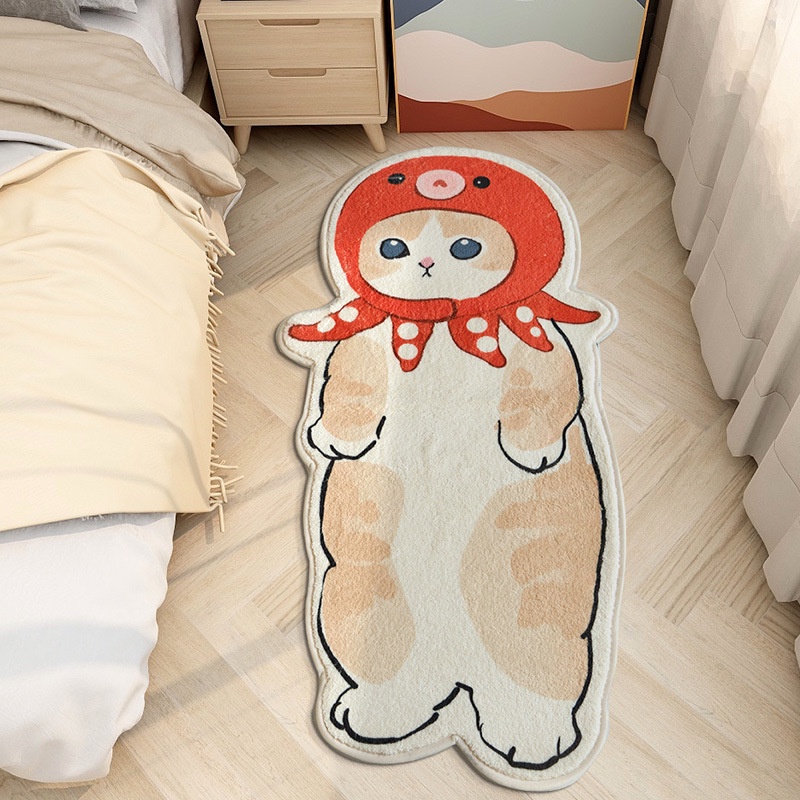 Thảm lau chân , thảm trải phòng hình mèo siêu dễ thương size lớn 40x120cm