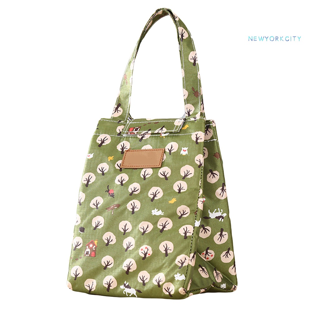 Túi Giữ Nhiệt Đựng Hộp Cơm Trưa Họa Tiết Thỏ/Gấu Dễ Thương