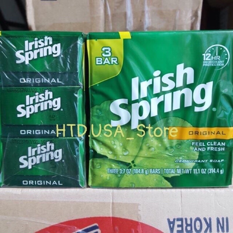 (Combo 4 Cục) Xà Phòng Tắm Irish Spring Của Mỹ