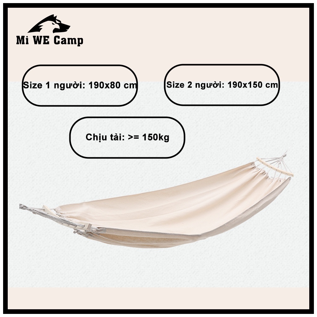 Võng Cắm Trại Dã Ngoại, Võng Vintage Màu Kem Sữa Phong Cách Vintage Chup Ảnh Siêu Đẹp | BigBuy360 - bigbuy360.vn