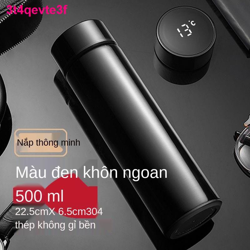 chai tràCốc cách nhiệt đo độ thông minh LED cảm ứng hiển thị nước sáng tạo kinh doanh chữ quà tặng tùy chỉnh logo