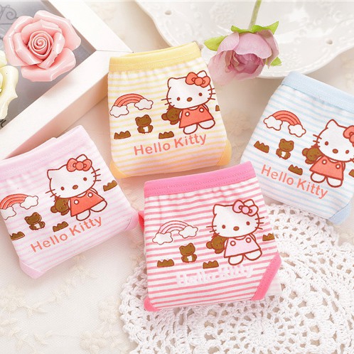 Quần lót cotton họa tiết hoạt hình cho bé gái