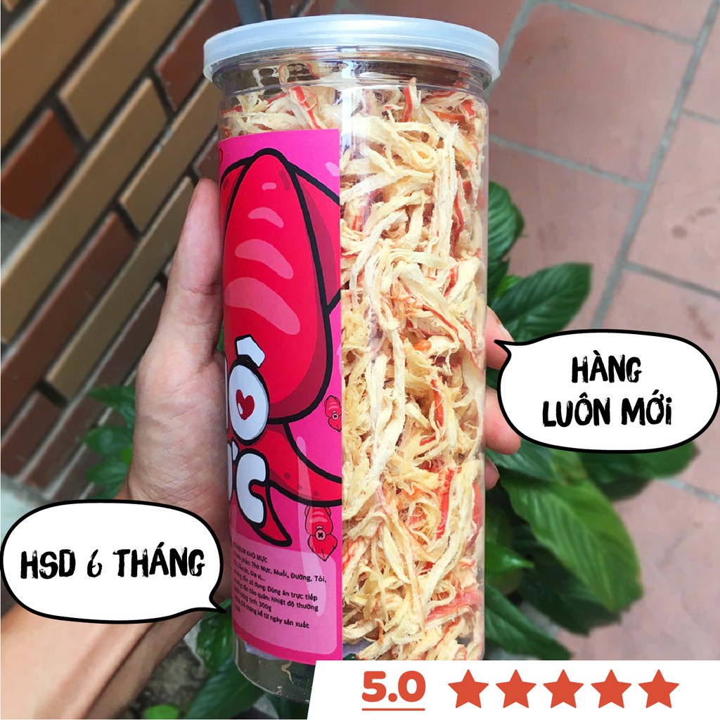 Khô mực hấp dừa xé sợi 220g DumBum đồ ăn vặt Hà Nội vừa ngon vừa rẻ