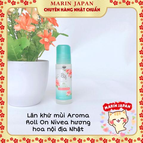 Lăn khử mùi, lăn nách 8x4 Aroma Roll On Nivea mẫu mới Nhật Bản