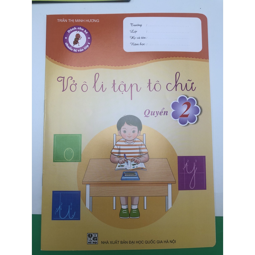 Sách - combo vở ô li cho Bé chuẩn bị vào lớp 1