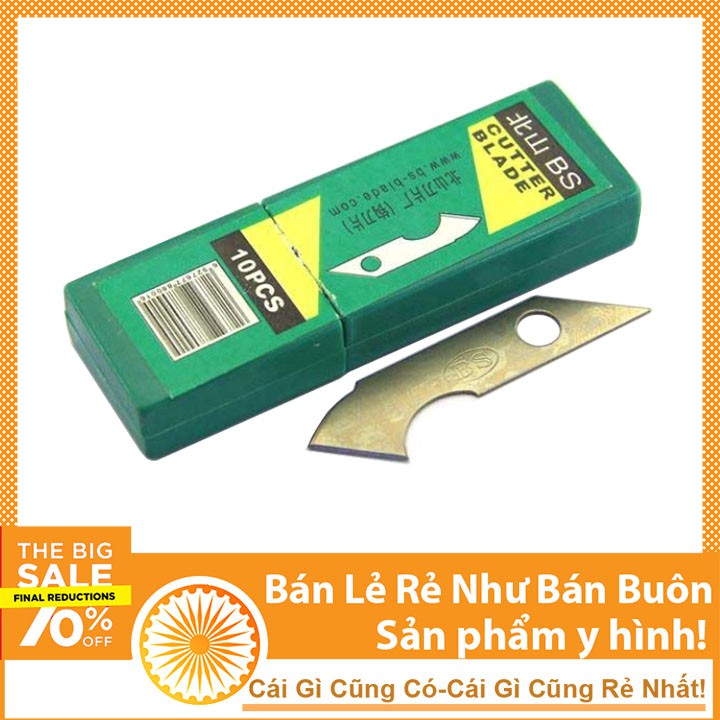 Hộp Lưỡi Dao Cắt Mica 10 Chiếc - Thay Thế Lưỡi Cho Dao Cắt Mica