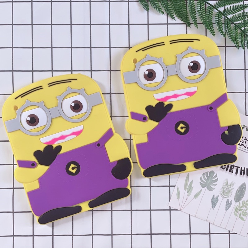 Vỏ Ốp iPad 2/3/4/5/Air 1 Silicon Dẻo Hình Minion Ngộ Nghĩnh