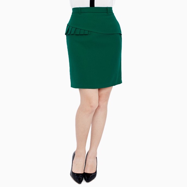 Chân váy công sở vạt lưng cách điệu - V05223060