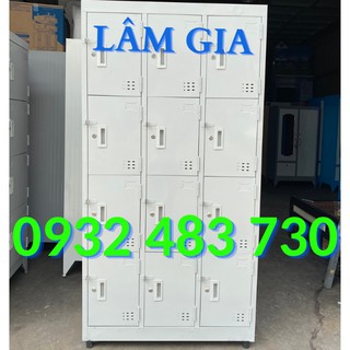 Tủ sắt hồ sơ locker văn phòng giá rẻ 12 cửa sơn tĩnh điện