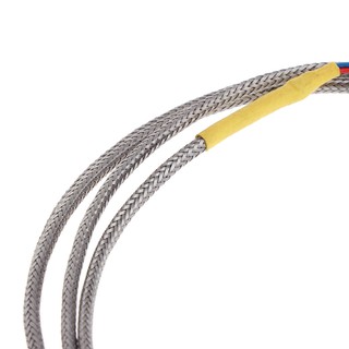 1M PT100 Thermocouple Probe 5mm x 50mm 3-Wire M8 Thread 3.3Ft Temperature Sensor