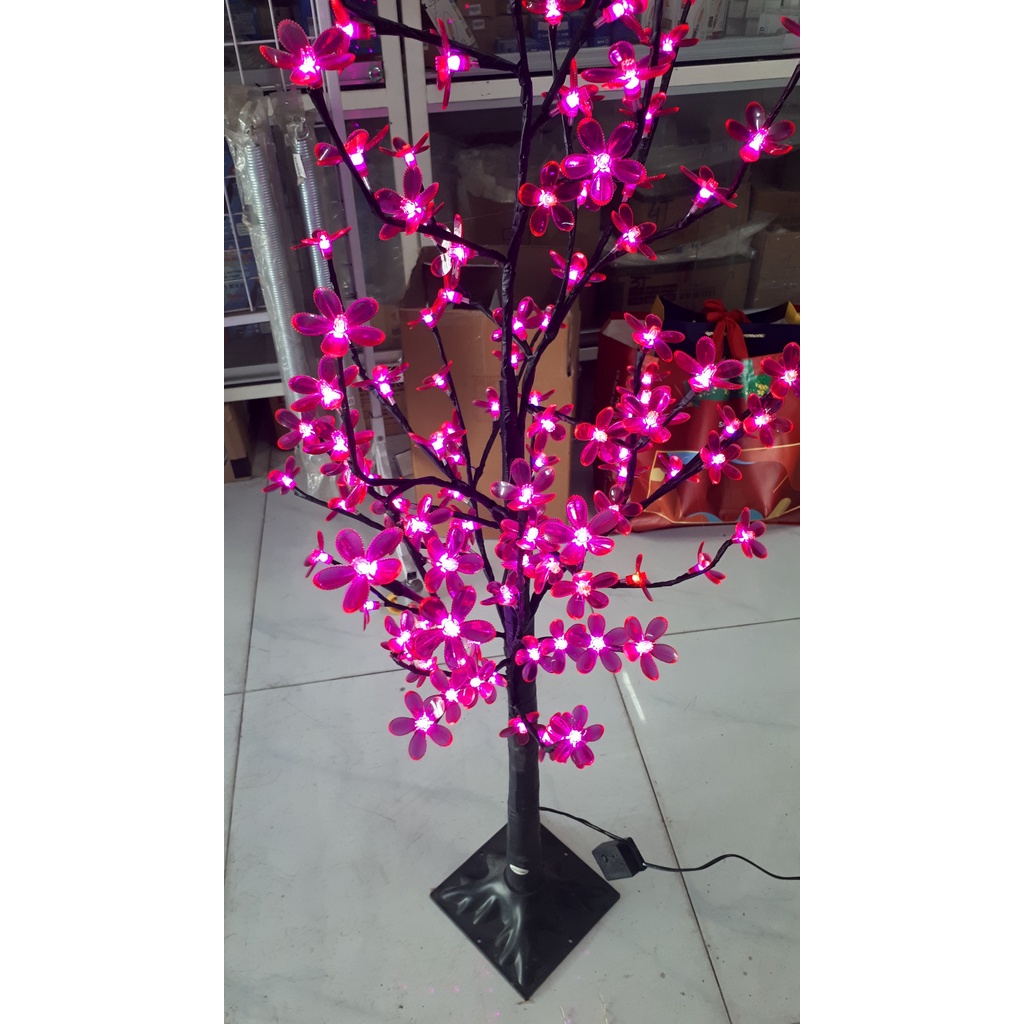 Đèn trang trí tết cây Đào Led cao 1m2